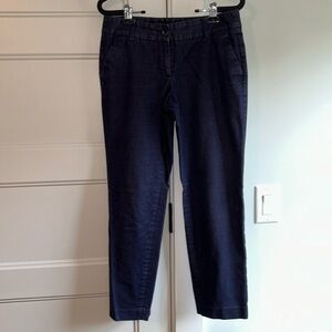 Navy textures trousers